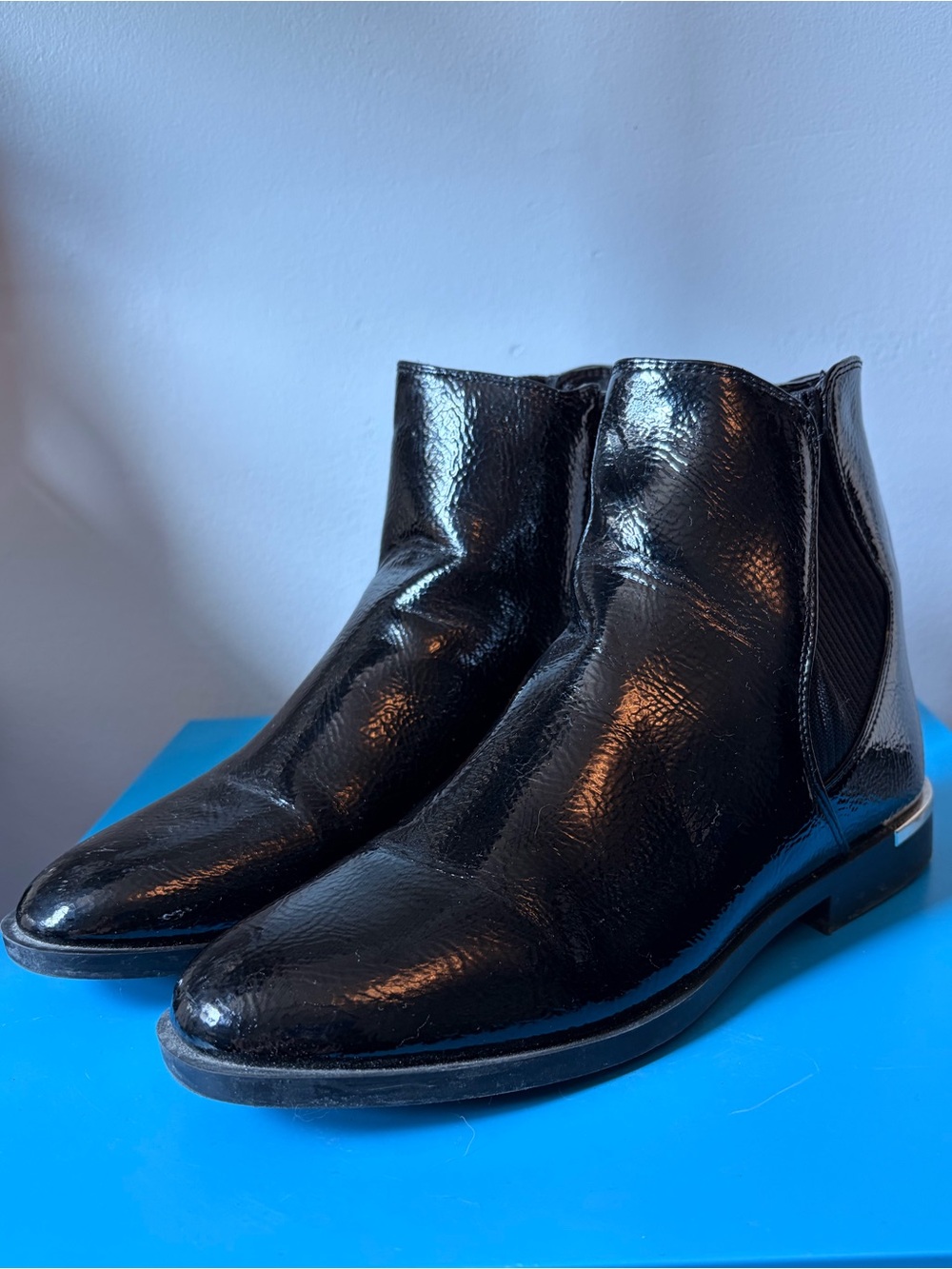 Women’s Black Leather Chelsea Boots